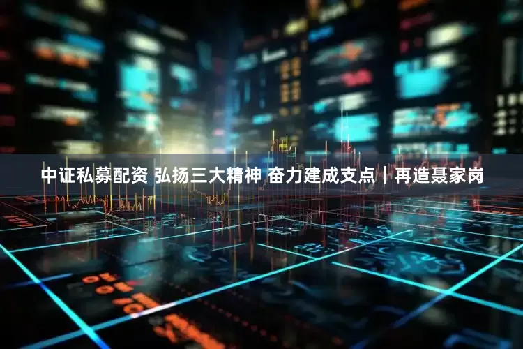 中证私募配资 弘扬三大精神 奋力建成支点｜再造聂家岗
