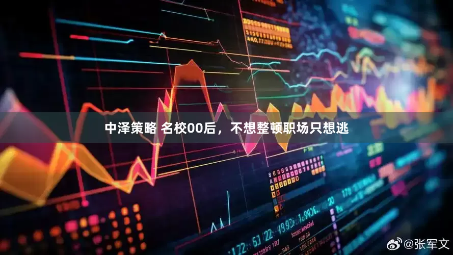 中泽策略 名校00后，不想整顿职场只想逃